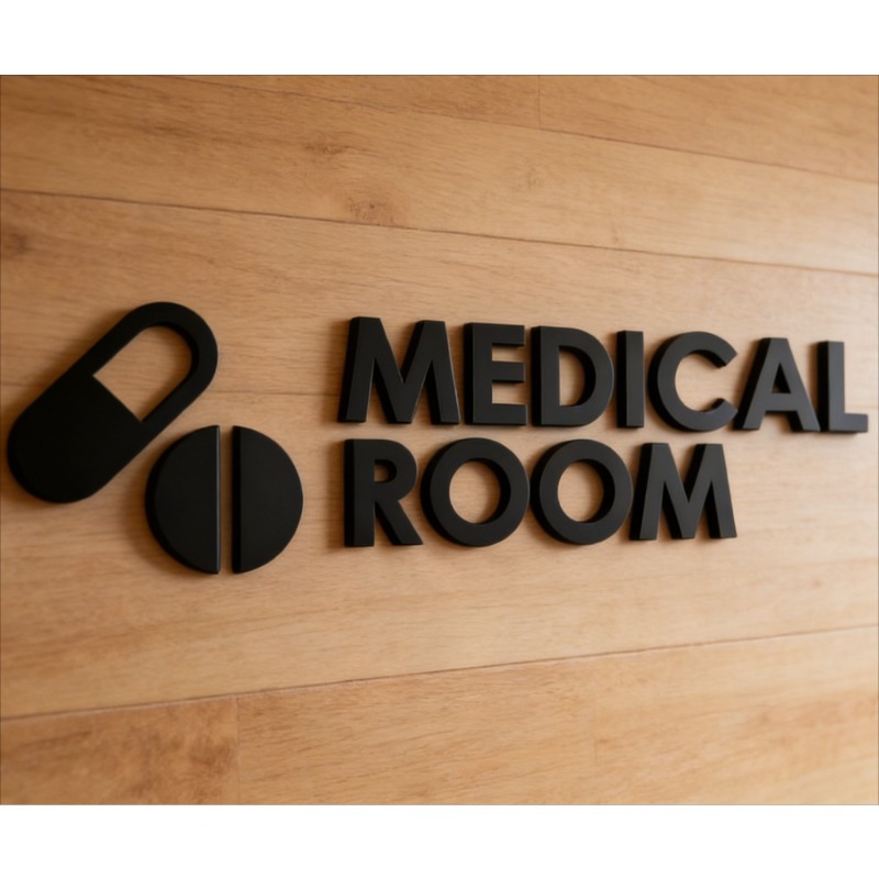Placa de Sinalização para Sala - Health Wellness Office avaliação e preço