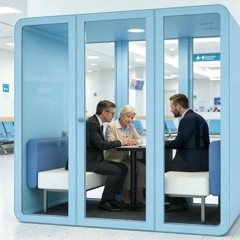 Cabine Acústica Silenciosa Wel - Health Wellness Office avaliação e preço