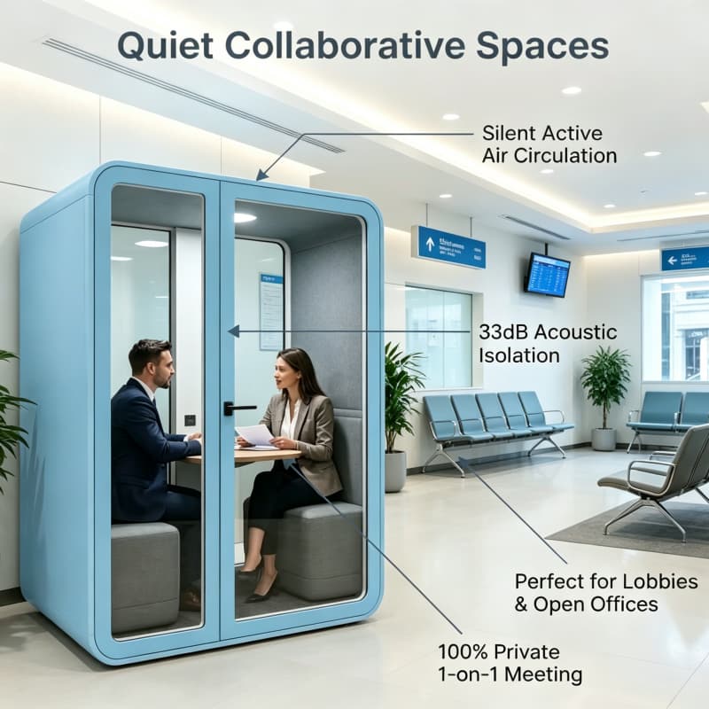 Cabine Acústica Silenciosa Wel - Health Wellness Office avaliação e preço